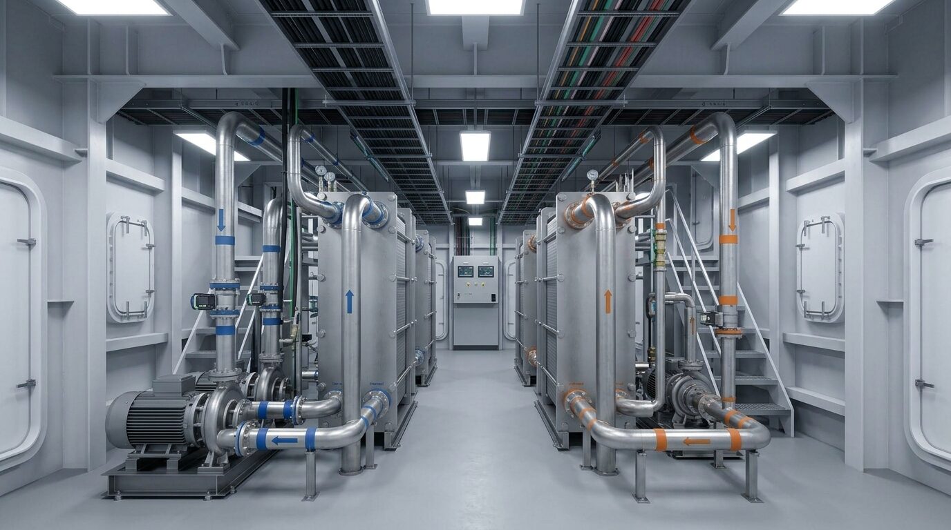 Concept rendering of the vessel cooling system